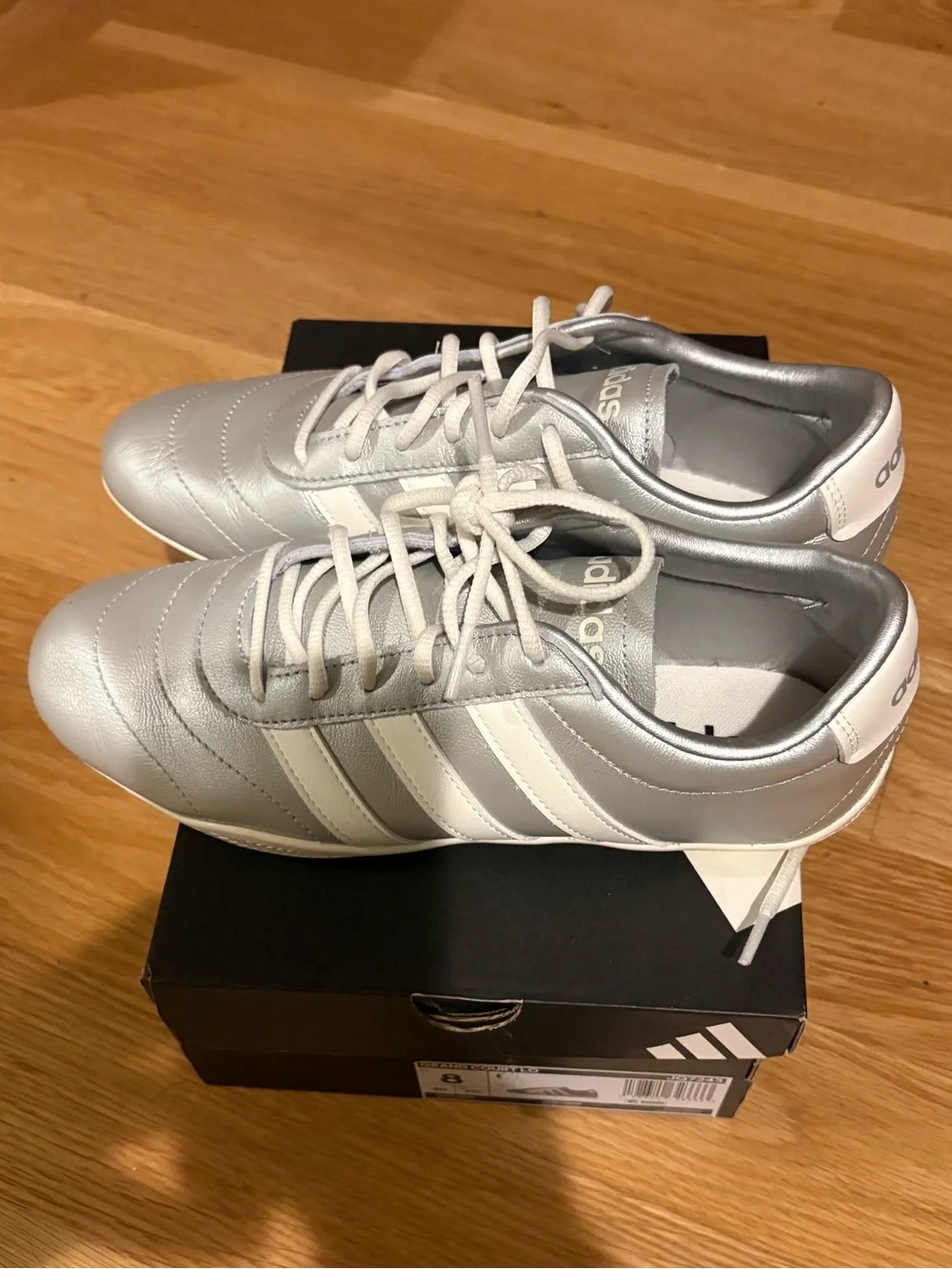 adidas Women's Grand Court Lo Sneakers - Silver/White - Picture 4 of 7